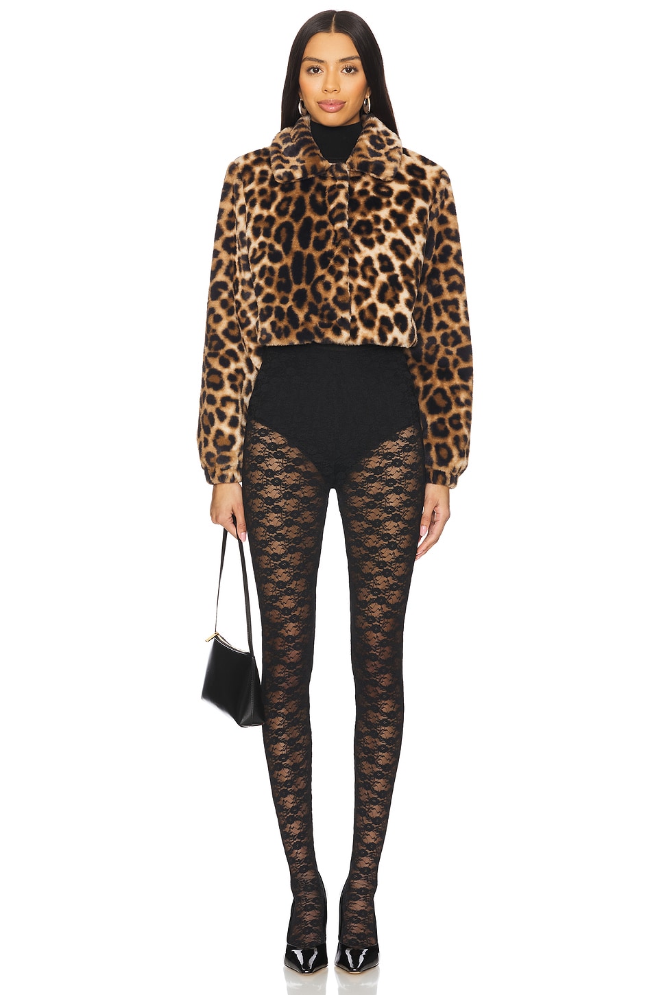 superdown Valdis Faux Fur Jacket in Brown