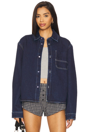 superdown Ember Jacket in Dark Wash