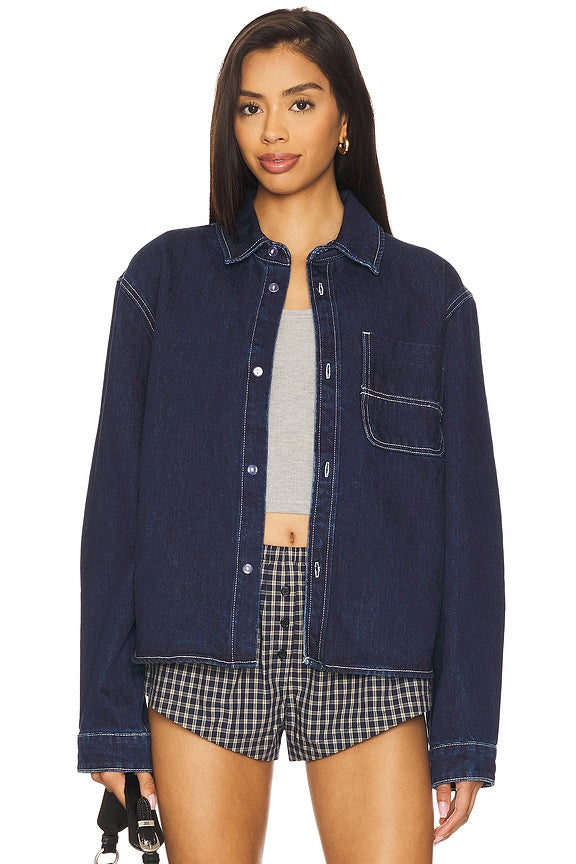 superdown Ember Jacket in Dark Wash