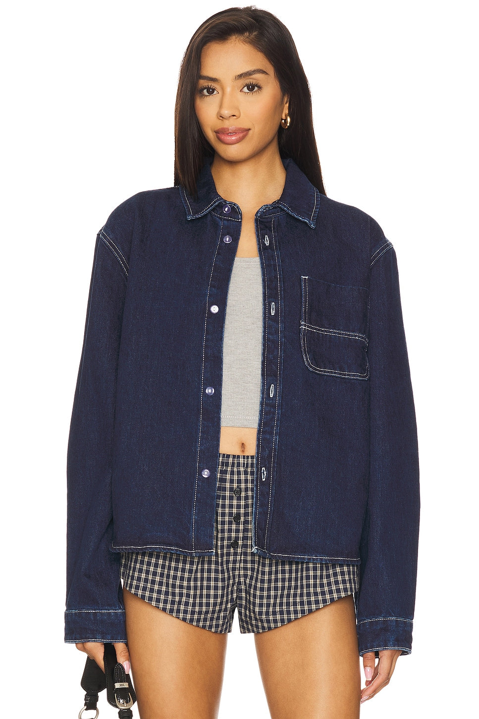 superdown Ember Jacket in Dark Wash