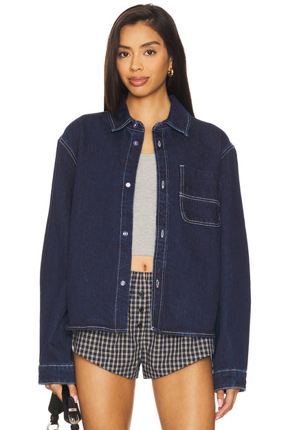 superdown Ember Jacket in Dark Wash