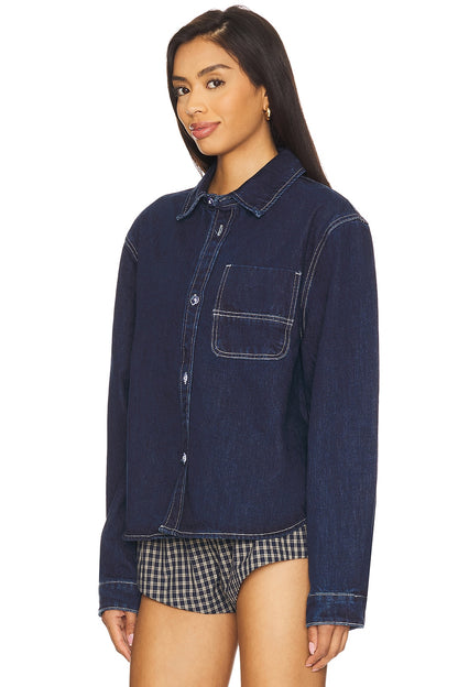 superdown Ember Jacket in Dark Wash