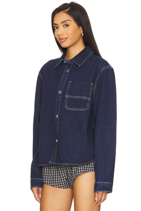 superdown Ember Jacket in Dark Wash