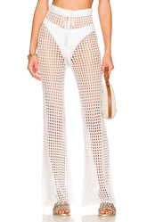 superdown Elektra Crochet Pant in White