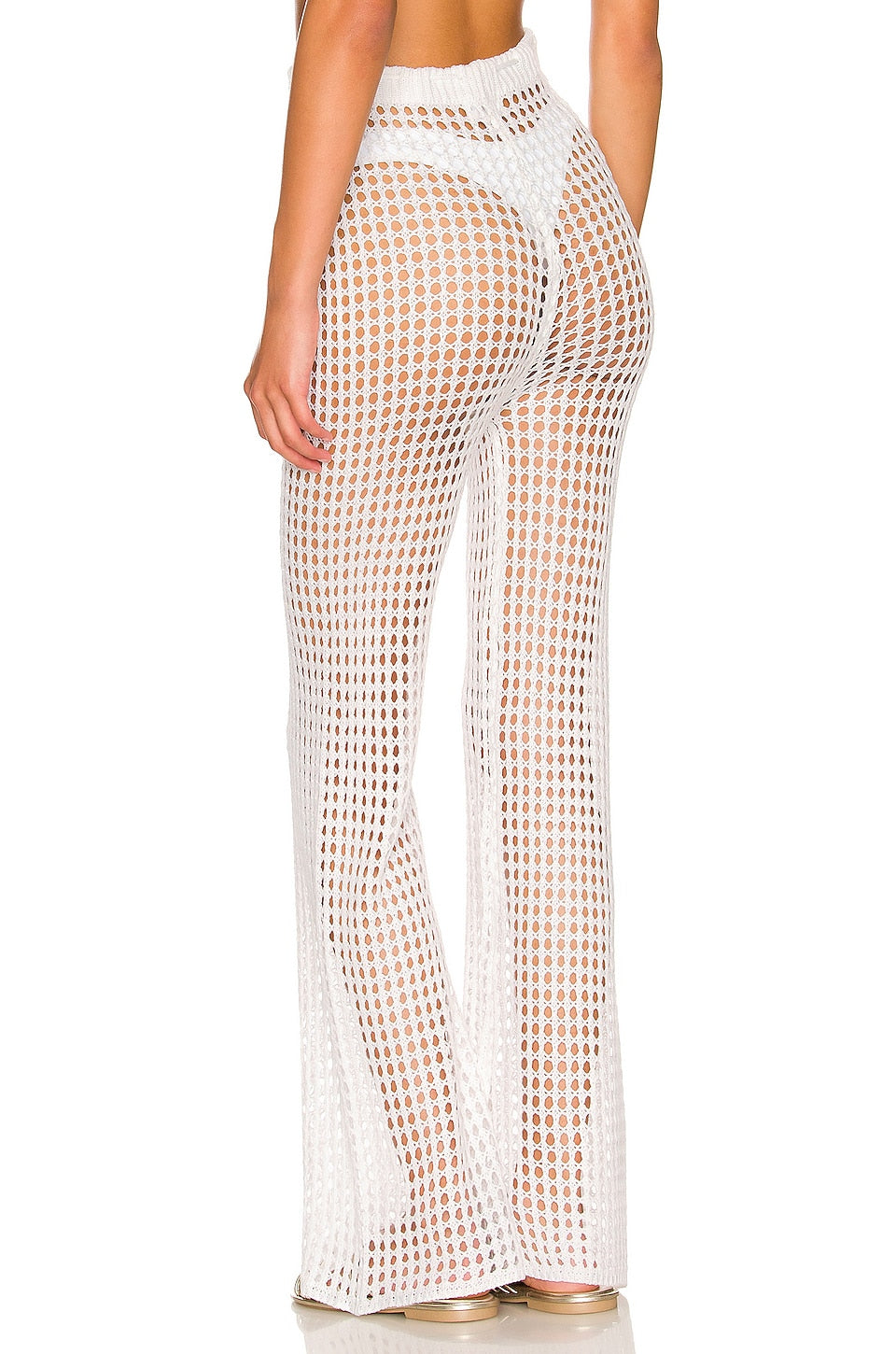 superdown Elektra Crochet Pant in White