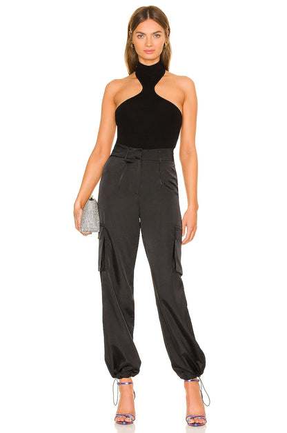 superdown Seleste Drawstring Jogger Pant in Black
