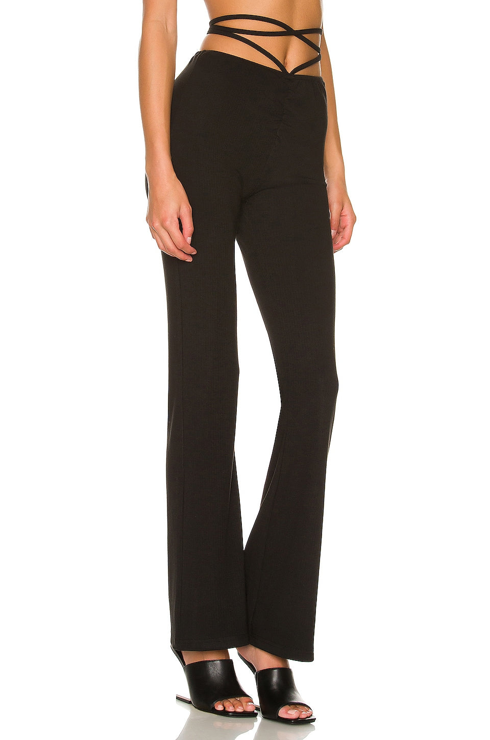 superdown Regan Tie Strap Pant in Black