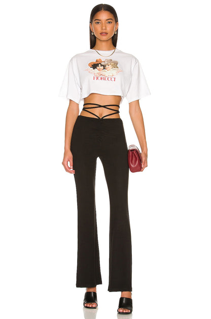 superdown Regan Tie Strap Pant in Black