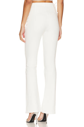 superdown Jeneh Lace Up Pants in Ivory