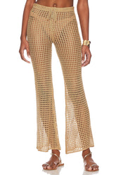 superdown Elektra Crochet Pant in Nude