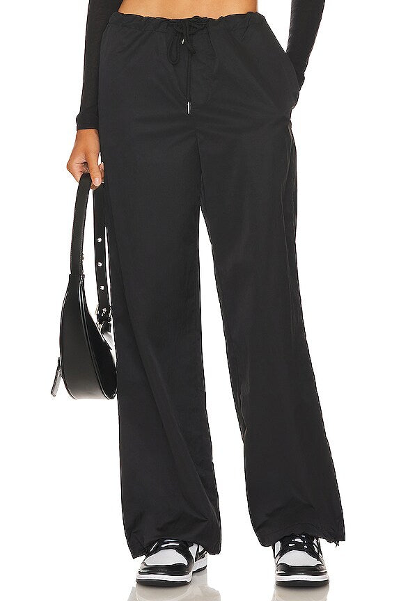 superdown Greta Parachute Pant in Black