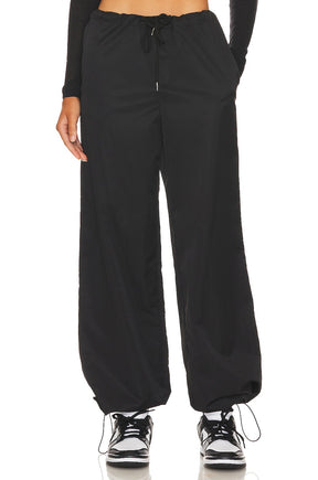 superdown Greta Parachute Pant in Black