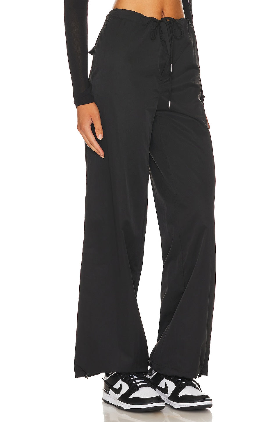 superdown Greta Parachute Pant in Black