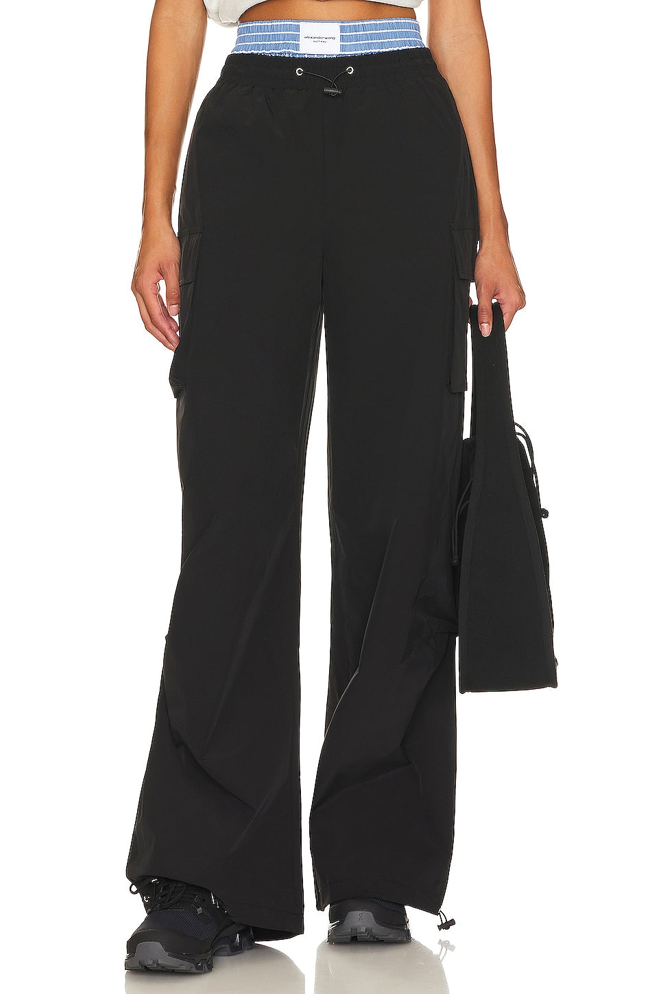 superdown Josie Parachute Pant in Black