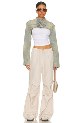 superdown Ayla Parachute Pant in Beige