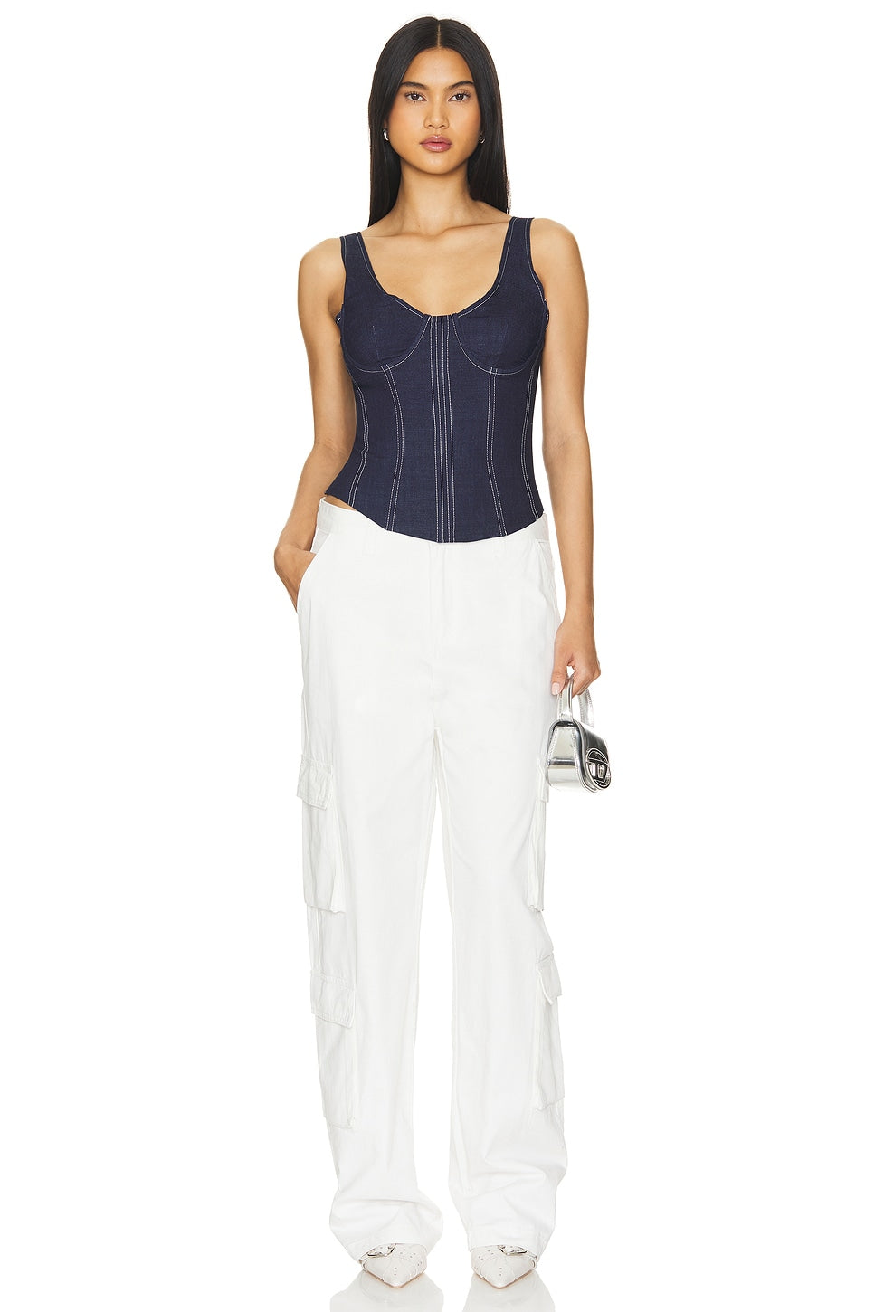 superdown Gisele Cargo Pant in Ivory