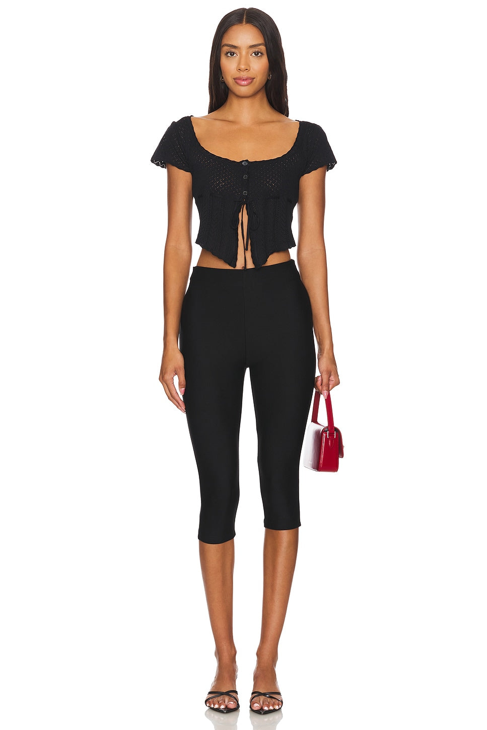 superdown Chaya Capri in Black