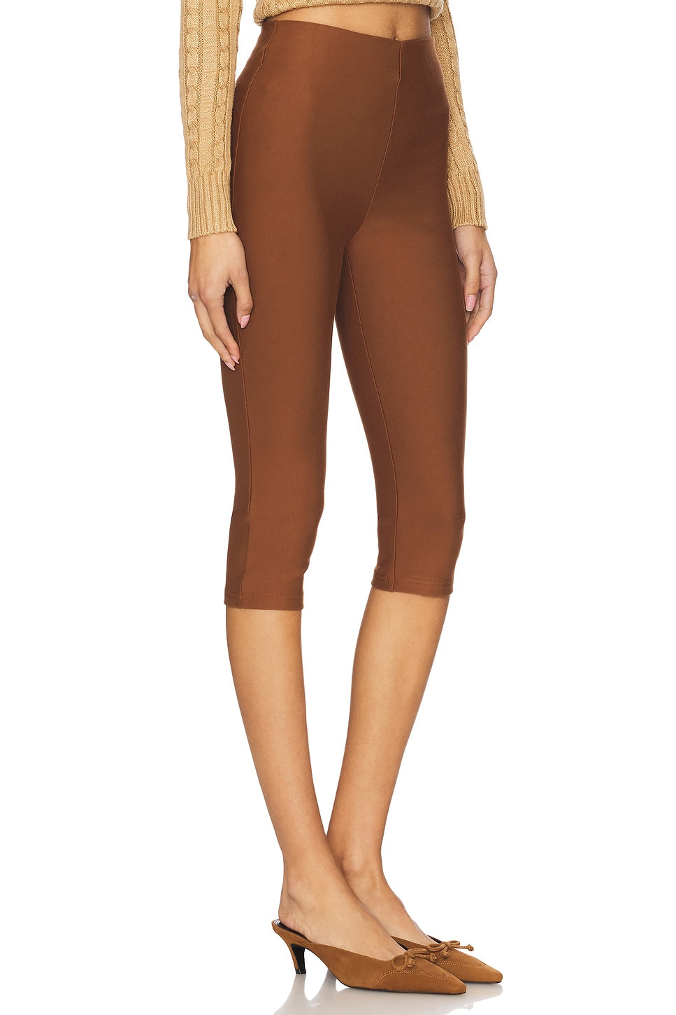 superdown Chaya Capri in Chocolate Brown