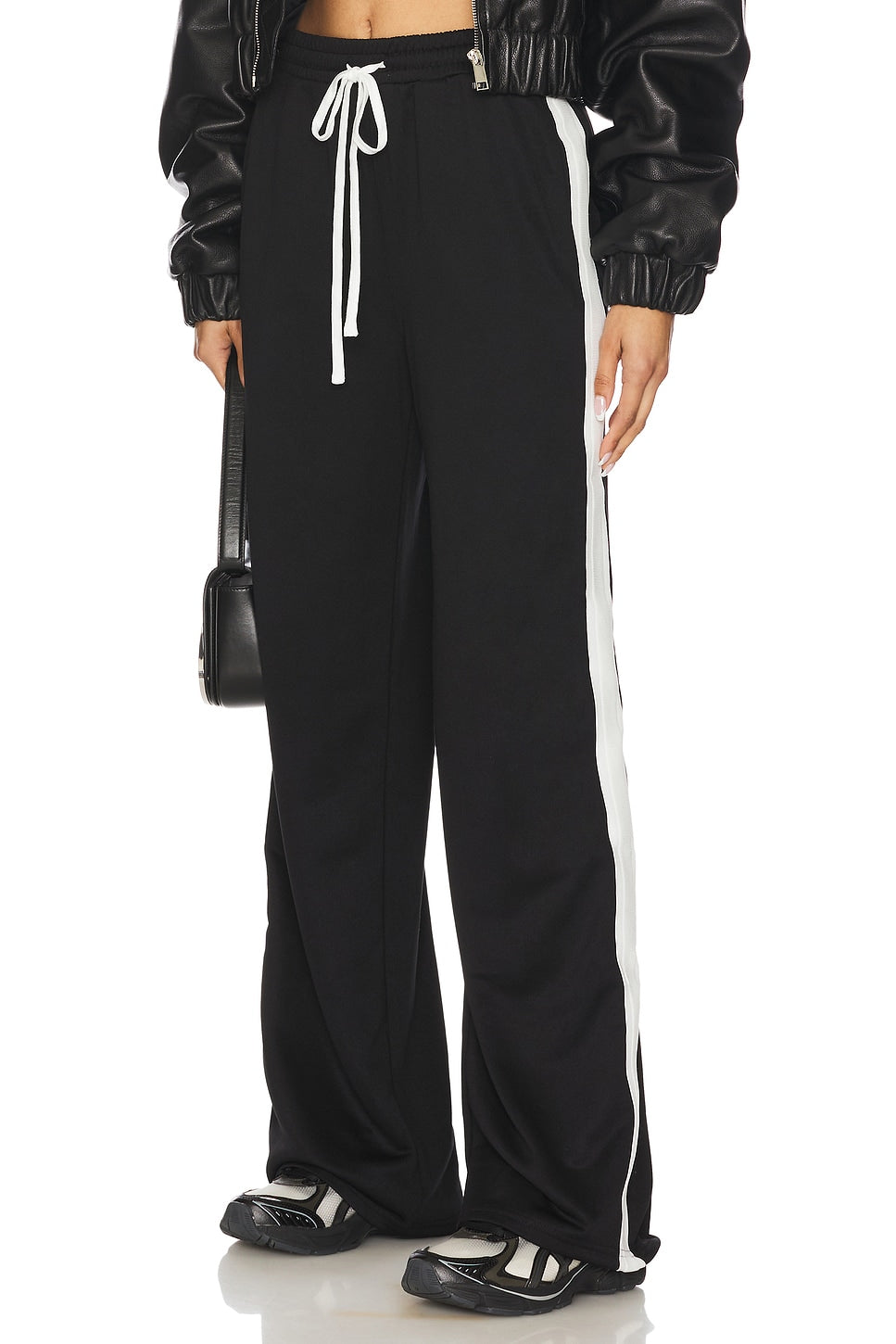 superdown Jasmina Track Pant in Black