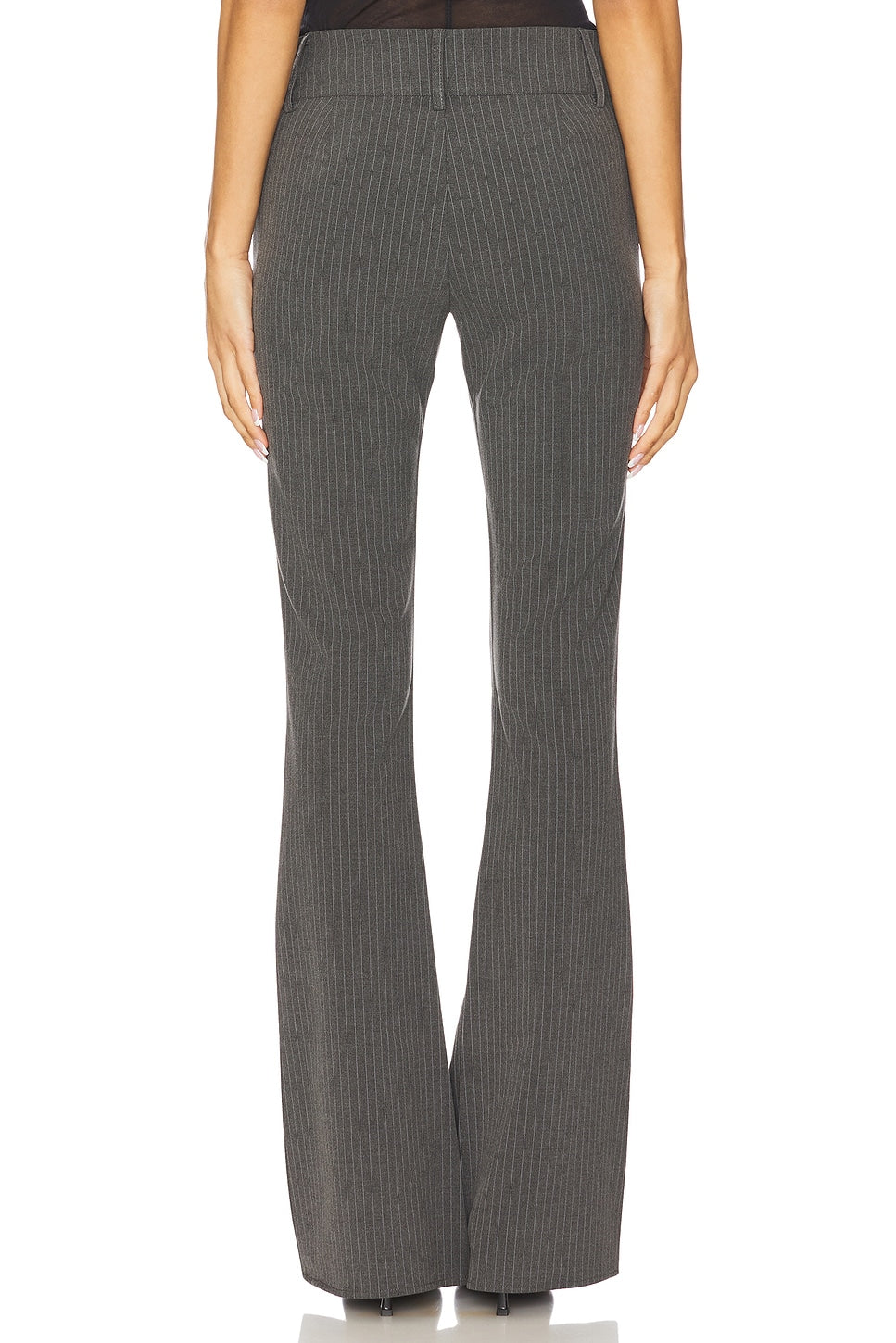 superdown Emerson Pant in Grey Pinstripe