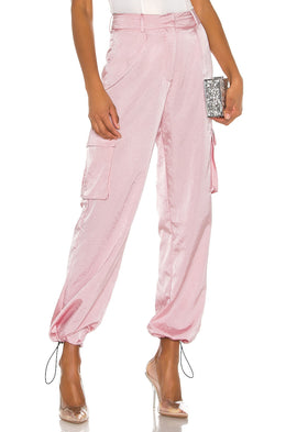 superdown Seleste Drawstring Jogger Pant in Pink