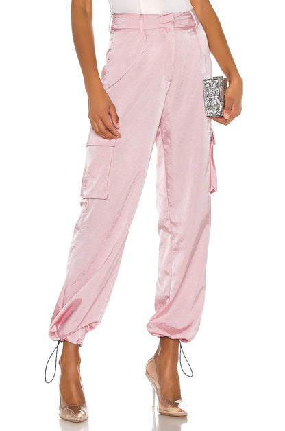 superdown Seleste Drawstring Jogger Pant in Pink