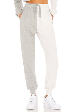 superdown Renna Two Tone Sweatpants in Grey Multi