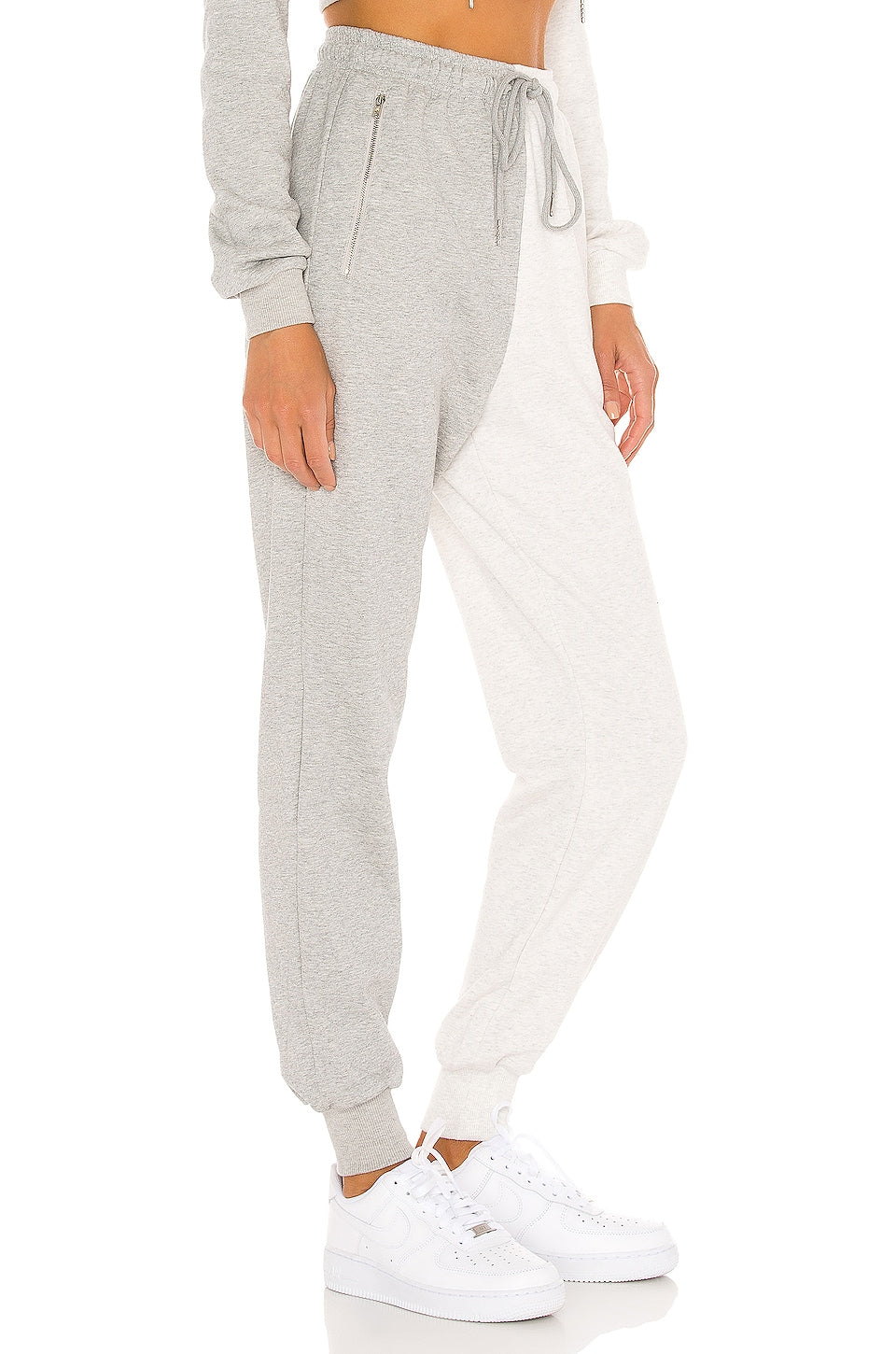 superdown Renna Two Tone Sweatpants in Grey Multi