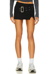 superdown Cadha Belted Mini Skirt in Black