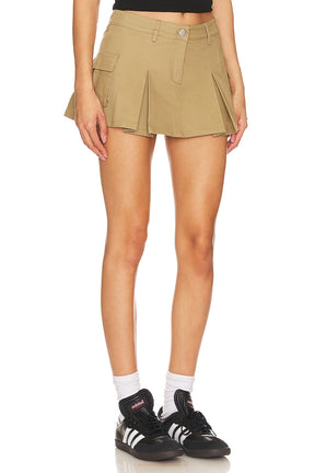 superdown Eliza Cargo Mini Skirt in Olive Green