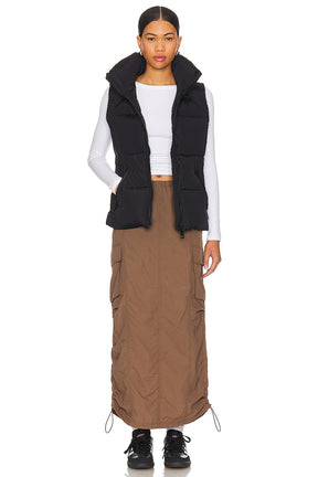 superdown Ezra Maxi Cargo Skirt in Mocha