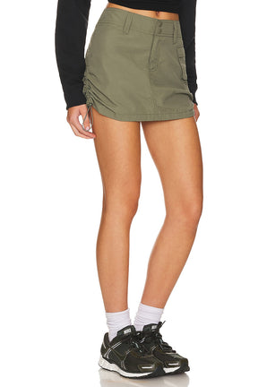superdown Dion Cargo Mini Skirt in Olive Green