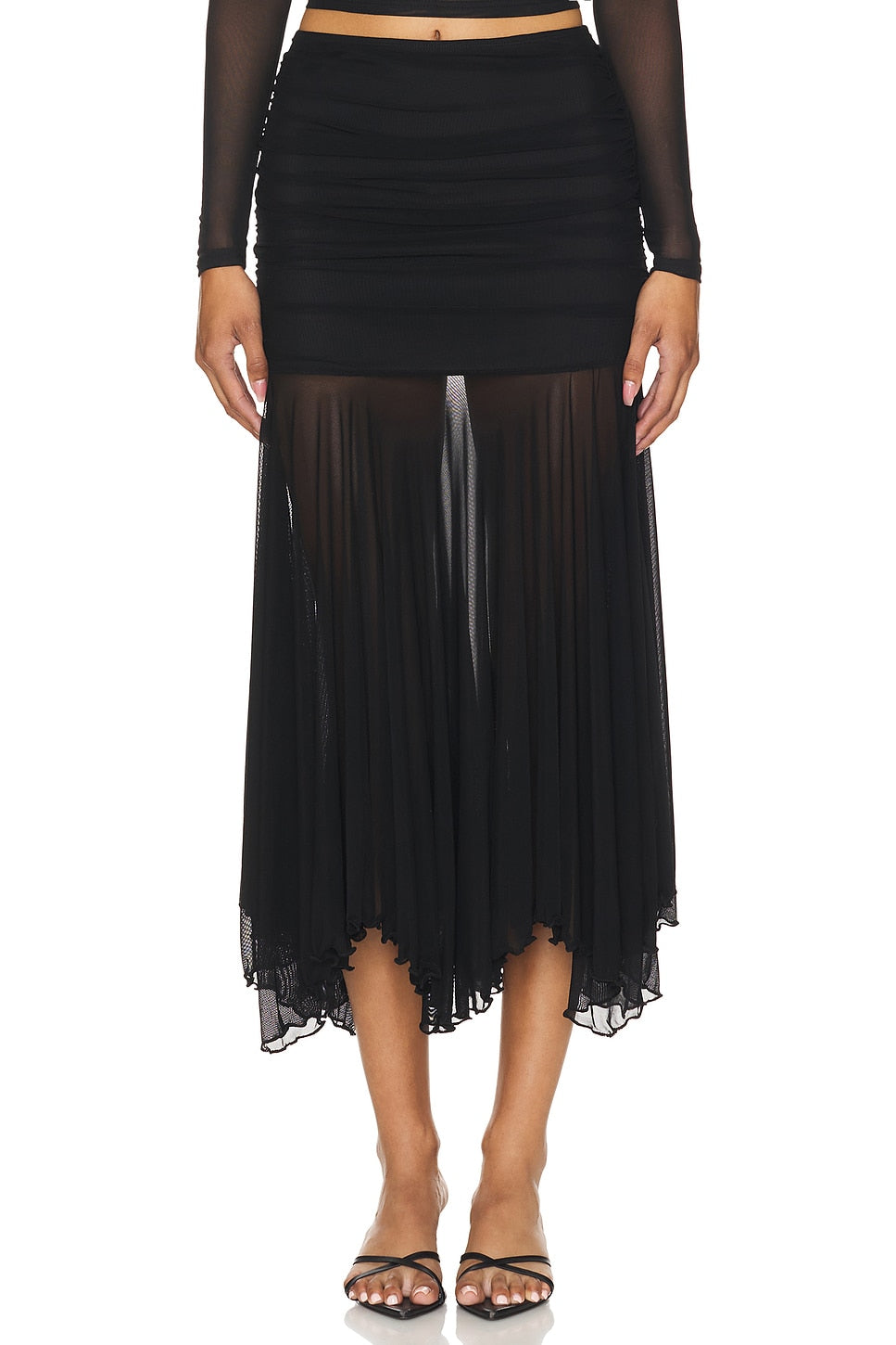 superdown Kami Maxi Skirt in Black