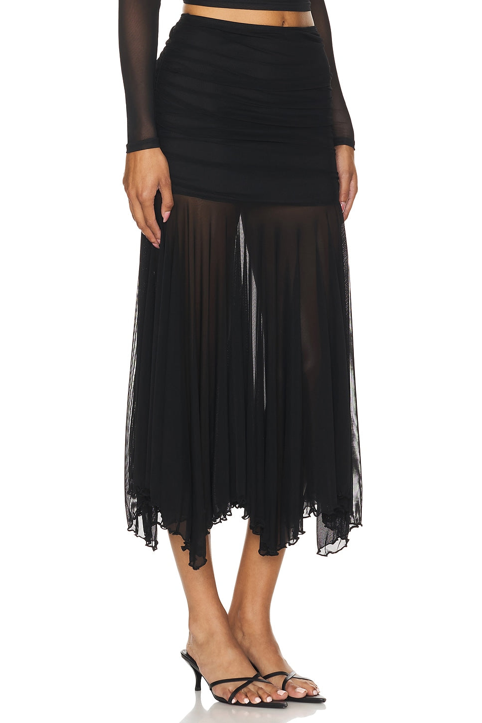 superdown Kami Maxi Skirt in Black