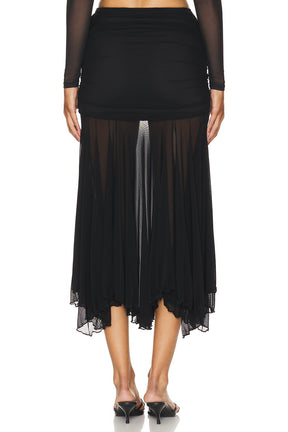 superdown Kami Maxi Skirt in Black