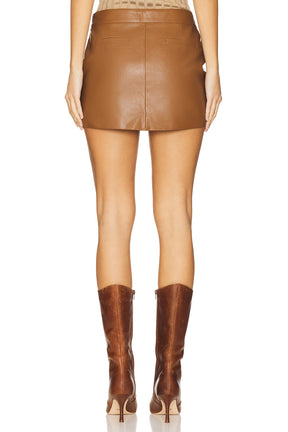 superdown Evi Wrap Skirt in Chocolate