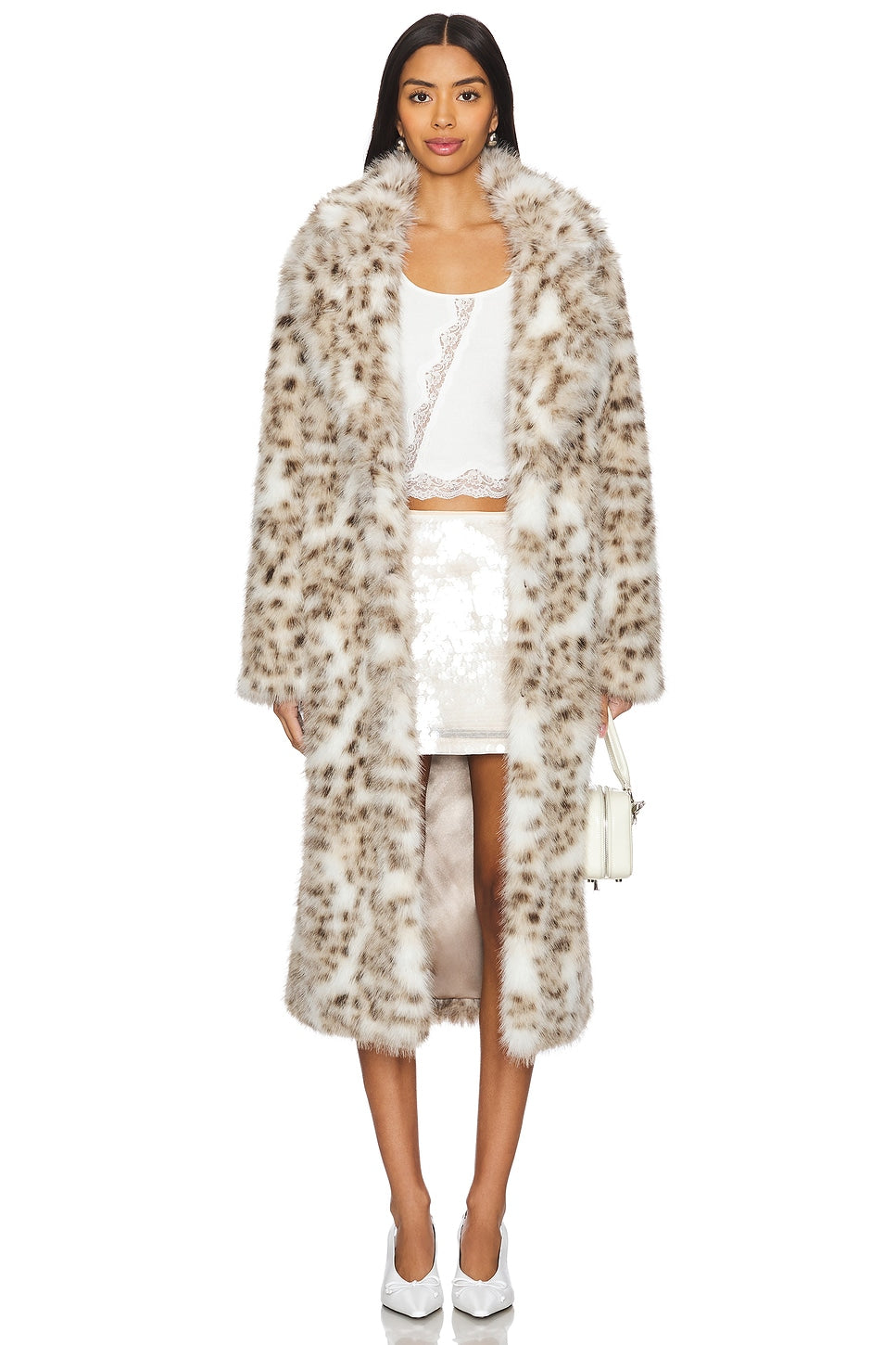 superdown Liliana Mini Skirt in Ivory