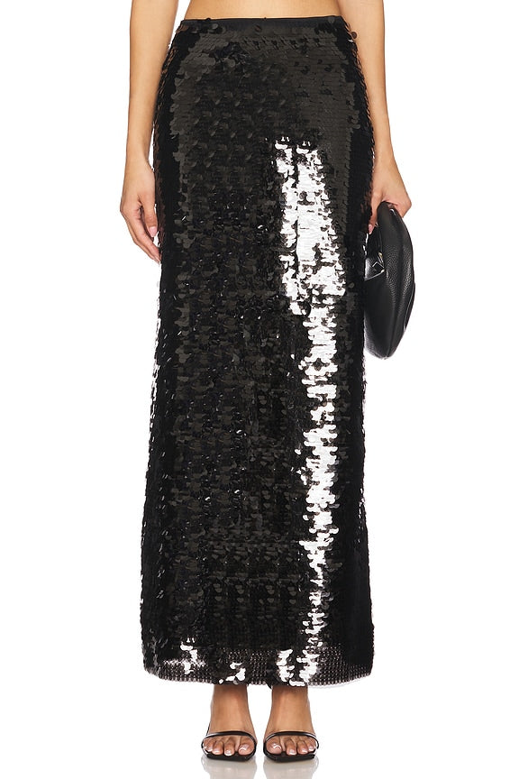 superdown Lydie Maxi Skirt in Black