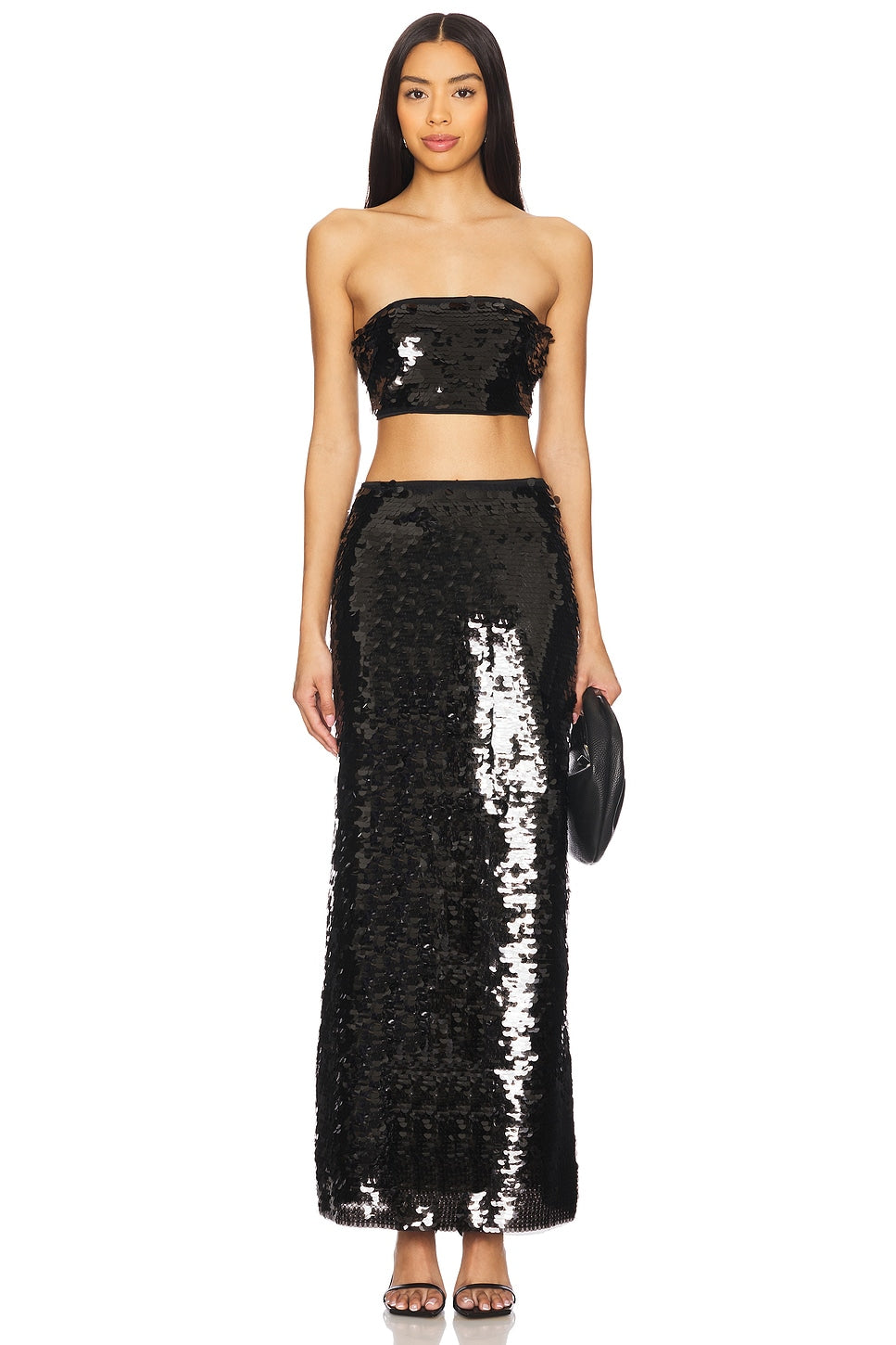 superdown Lydie Maxi Skirt in Black