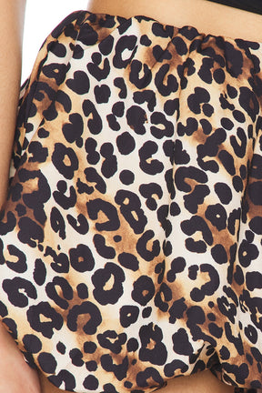 superdown Kat Mini Bubble Skirt in Leopard