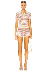 superdown Dorah Short Set in Nude Stripe