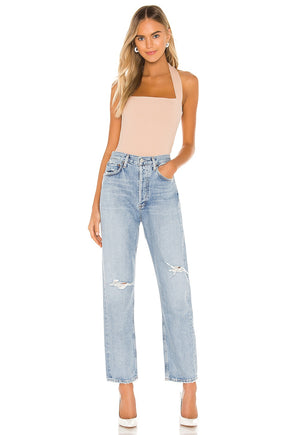 superdown Candice Halter Bodysuit in Nude