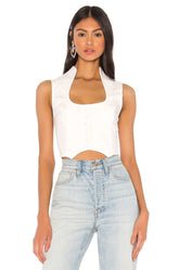 superdown Frasier Top in White
