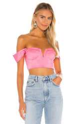 superdown Coralia Bustier Top in Pink