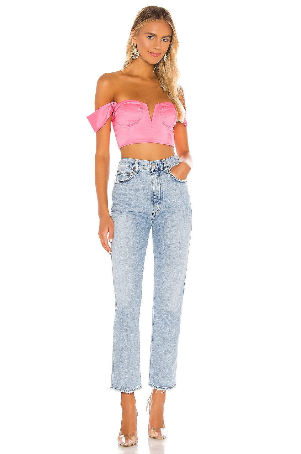 superdown Coralia Bustier Top in Pink