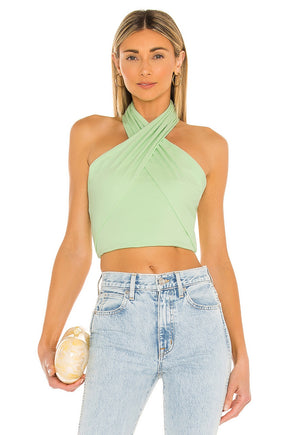 superdown Amelie Wrap Top in Mint