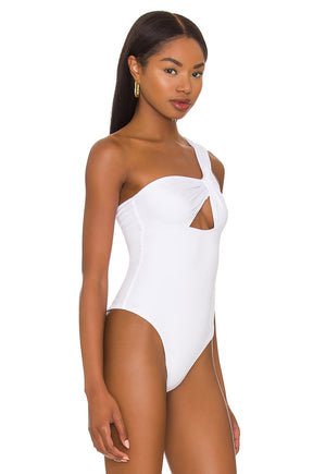 superdown Jimena One Shoulder Bodysuit in White