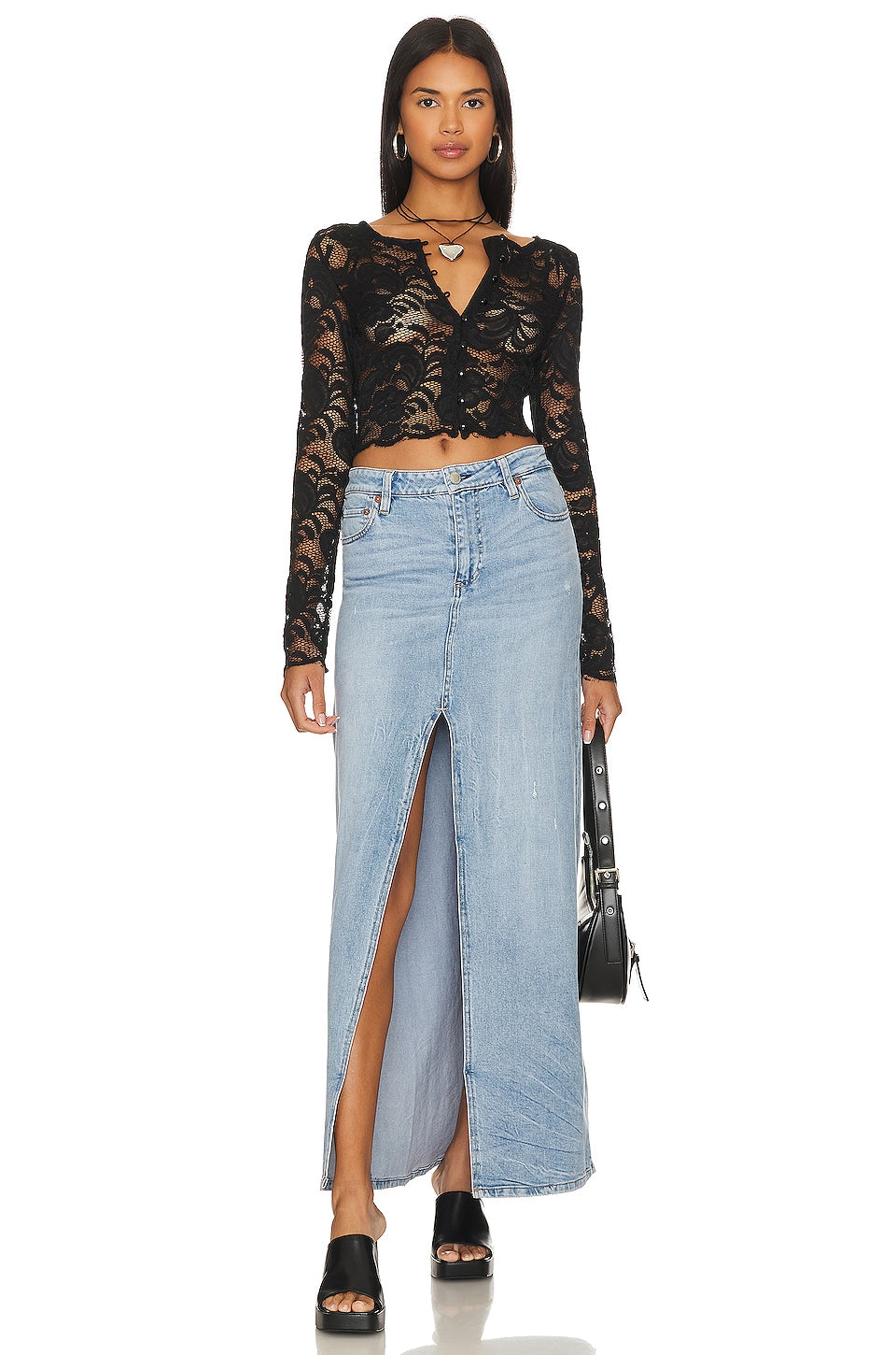 superdown Elowen Top in Black