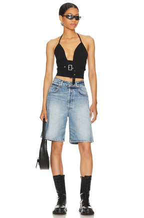 superdown Carmena Halter Top in Black