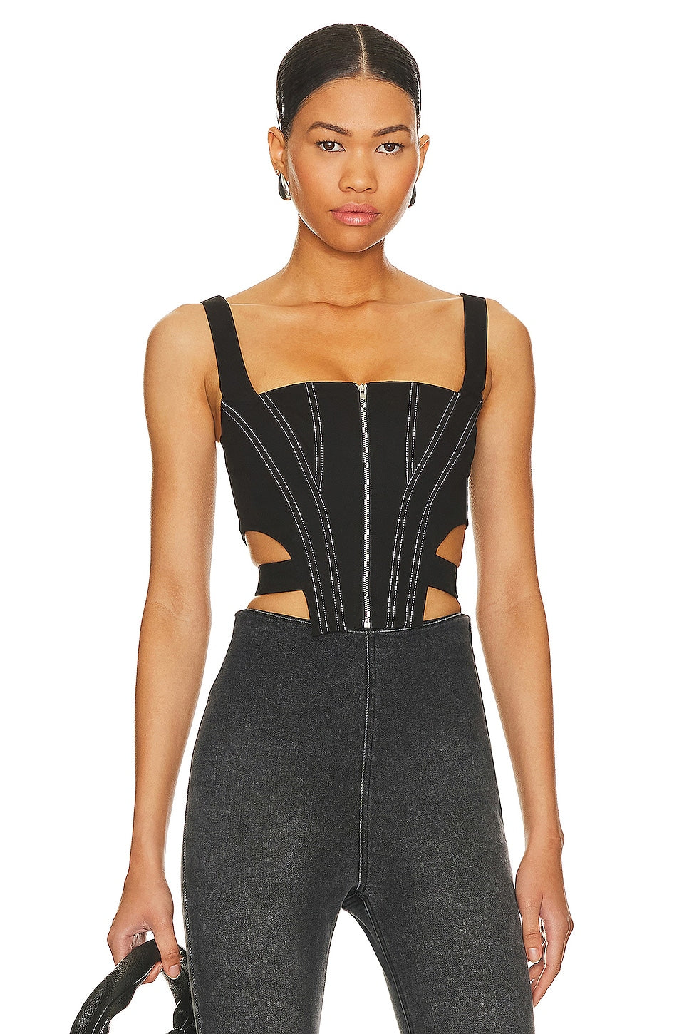 superdown Draya Corset Top in Black
